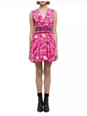 $330 msrp NWT The Kooples Pink Floral Dress sz 1
